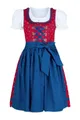 Produktbild: Nübler Dirndl Mädchen Dirndl im traditionellen Stil Kinder Trachten (Dirndl Set EMILIA, 3-tlg., Dirndl Kleid mit Bluse und Schürze) Kinder Tracht im bayerischen Stil - Trachtenmode Kinder