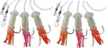 Produktbild: Set 2 Dorschvorfächer von Dega by Jenzi Gummi Octopus 3 Arme Leuchtend Tinten...