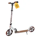 Produktbild: Best Sporting Scooter Erwachsene und Kinder I klappbarer Roller mit Ständer I weiß - Leopard I stilvoller City-Roller für Erwachsene I Tretroller mit Rollengröße 205 mm I ergonomischer Lenker
