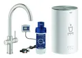 Produktbild: Grohe Red Duo Spültischarmatur mit C-Auslauf und Boiler Größe M - Supersteel - 30083DC1