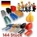 Produktbild: 144 Distanzplättchen Verlegekeile Montagekeile Kunststoff Distanzkeile Sortiment