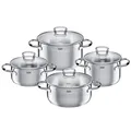 Produktbild: Silit Toskana Topfset 4tlg. Kochtopf Set mit Glasdeckel Induktions Topfset