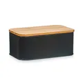 Produktbild: Zeller 25372 Brotkasten, Metall, schwarz, 31 x 18 x 12.5 cm