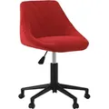 Produktbild: vidaXL Bürostuhl Drehbar Weinrot Samt - Rot