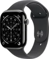 Produktbild: Apple Watch Series 11 GPS + Cellular 46 mm Titangehäuse Sport Band Schwarz S/M