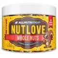 Produktbild: ALLNUTRITION Nutlove Whole Nuts - Mandeln in Vollmilchschokolade - Zuckerfreie Schokolade - Schokolade ohne Zuckerzusatz - Kalorienarme Süßigkeiten - Gesunder Snack - 300g