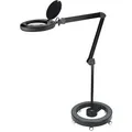 Produktbild: Lumeno Lupenleuchte 8513, LED, mit Rollstativ, 3 Dioptrien (1,75-fach), dimmbar, Linsen-Ø: 152 mm, schwarz