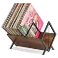 Produktbild: PUERSI Schallplatten Aufbewahrung, 80 LPs Schallplattenständer, 1 Etage Vinyl...