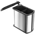 Produktbild: Hailo - Abfallsammler Duo 8 L/8 L Edelstahl / Schwarz 3416101