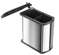 Produktbild: Hailo Mülleimer Duo Einbau ab 45cm Schrank 2x8 L Mülltrennung Abfalleimer Küche