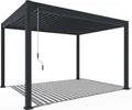Produktbild: Weide Deluxe | Pergola Voll Aluminium freistehend | 3 x 4 M | Lamellendach anthrazit