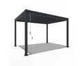 Produktbild: Weide Pergola Deluxe Pavillon Terrassenüberdachung Aluminium 3 x 4 M anthrazit, BxTxH: 400x300x255 cm