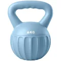 Produktbild: SPORTNOW Kettlebell Kugelhantel mit Sand Befüllt für Anfänger 6 kg Blau
