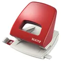 Produktbild: Leitz Büro Locher aus Metall, Für 25 Blatt, Anschlagschiene mit Formatangaben, Ergonomisches Design, rot, NeXXt-Serie, 50050025