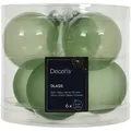 Produktbild: 6 Weihnachtskugeln Glas 6cm matt & glänzend Christbaumkugeln Weihnachtsbaumkugeln Christbaumschmuck Weihnachtsbaumschmuck Weihnachten Matchagrün
