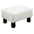 Produktbild: HOMCOM Hocker, BxH: 40 x 24 cm, Kunststoff - weiss