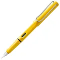 Produktbild: Lamy safari yellow Füller - Füllhalter mit ergonomischem Griff & polierter Stahlfeder in Strichbreite EF - robuster ASA-Kunststoff - inkl. Tintenpatrone T 10 blau - Rechtshänder
