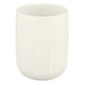 Produktbild: Wenko-Wenselaar GmbH & Co. KG WENKO Zahnputzbecher Agropoli Cremeweiß, strukturierte Oberfläche, Eleganter Zahnputzbecher mit geriffelter Oberfläche in Cremeweiß, 1 Stück 25188100