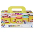 Produktbild: Play-Doh Super Colour Set mit 20 Dosen Modelliermasse (insgesamt 1,6 kg), Bastelset zum gemeinsamen Spielen oder als kreatives, für Kinder ab 3 Jahren