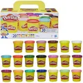 Produktbild: Play-Doh Knete A7924EUC Super Farbenset, ab 2 Jahren, farbig sortiert, 20 Dosen je 84g