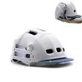 Produktbild: Overade Plixi Faltbarer Helm für Fahrräder, E-Scooter - Volumen durch 3 geteilt - ce en1078 Zertifiziert, gleicher Schutz wie EIN klassischer Helm (Artic White, L/XL (59-62 cm))