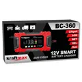 Produktbild: Kraftmax BC-360 KFZ Ladegerät 12V 6A für AGM Gel Blei LiFePO4 Akku LCD