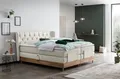 Produktbild: Belanoti EON Boxspringbett 180x200 elektrisch verstellbar 7-Zonen Taschenfederkern Matratze inkl Visco Topper Bett 180x200 mit Motor in der Farbe Beige H2/H3 Polsterbett Motorbett Massivholz Eiche