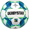 Produktbild: Derbystar Erwachsene Fußball Gamma TT, Weiss blau Gruen, 5, 1153500164