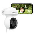 Produktbild: Reolink 5MP PTZ Überwachungskamera Aussen,3X Optischer Zoom, 2,4/5GHz WLAN Kamera Outdoor mit Personen-/Fahrzeugerkennung, Automatischer Verfolgung, Vollfarb-Nachtsicht, 2-Wege-Audio, E1 Outdoor