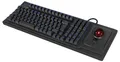 Produktbild: Keysonic KSK-8202ELU-T (UK) Kabelgebunden Tastatur UK-Englisch, QWERTY Schwarz mit Trackball, Beleuchtet