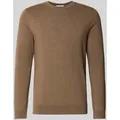 Produktbild: SELECTED HOMME Regular Fit Strickpullover aus reiner Baumwolle Modell 'BERG' in Sand, Größe S