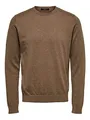 Produktbild: SELECTED HOMME Herren Slhberg Crew Neck B Noos Sweatshirt, Teak/Detail:melange, S EU