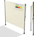 Produktbild: Juskys Senkrechtmarkise Barbados 200x310 cm - Sonnenschutz, Sichtschutz, ausziehbar - Beige