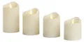 Produktbild: LED 4 Echtwachs Kerzen Echtwachskerzen mit Timer Echtwachskerze Kerze Licht