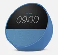 Produktbild: Amazon Echo Spot 2024 Smart Clock Wecker satter Klang Alexa & Display blau NEU