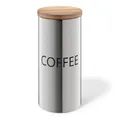 Produktbild: ZACK Serie Cera Kaffeedose 1,4 Liter Edelstahl mit Holzdeckel Frischhaltedose