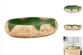 Produktbild: Waschbecken Badezimmer Aufsatzwaschbecken Grün Und Braun Oval 59x40x15 Cm Kerami