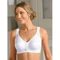 Produktbild: Bügelloser BH WÄSCHEPUR, Damen, Gr. 90, Cup E, weiß, 81% Polyamid, 15% Elasthan, 4% Baumwolle, BHs