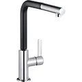 Produktbild: Kludi L-INE S 408518775 LINE-S Spültisch-Einhandmischer DN 15 Schwarzmatt, chrom/schwarz
