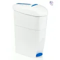 Produktbild: Blanc HYGIENIC Damenhygiene-Behälter geschlossen mit Fußpedal zum einfachen öffnen - für sanitäre Abfälle, Damenbinden, Tampons etc.