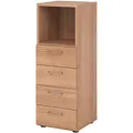 Produktbild: HAMMERBACHER Regalschrank 934S4, V934S4/N/N/BS nussbaum 40,0 x 42,0 x 110,0 cm, 1 St.