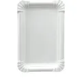 Produktbild: Papstar Einwegteller 11062 pure, Pappe, kompostierbar, weiß, 20 x 13cm, 250 Stück