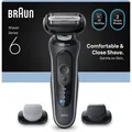 Produktbild: Braun Series 6 62-G1650s Rasierer schwarz/grau Nass/Trocken Barttrimmer Set