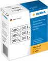 Produktbild: HERMA Nummernetik. 3fach selbstkl. 10x22 mm weiß/schwarz