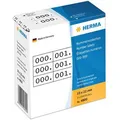 Produktbild: Herma Nummernetiketten 4800, 10 x 22mm, dreifach nummeriert 000-999, weiß, 3000 Stück