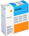 Produktbild: HERMA Nummernetikett, 3fach, 000. - 999, selbstklebend, Papier, 22 x 10 mm, weiß, Druckfarbe: schwarz (1.000 Stück), Sie erhalten 1 Packung á 1000 Stück