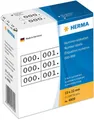 Produktbild: HERMA Etiketten Nummernetiketten dreifach selbstklebend weiß/schwarz VE=3x1000 Stück