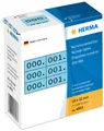 Produktbild: HERMA Nummern-Etiketten 0-999, 10 x 22 mm, schwarz, dreifach