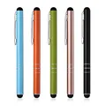 Produktbild: Eingabestift 5 Stück Touchstift Stylus Pen Touchscreen Stift für iPhone Samsung Galaxy Huawei Tablets und Alle Smartphone, Farbe：Schwarz, Gold, Grün, Orange, Blau