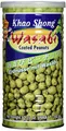 Produktbild: Khao Shong Erdnüsse mit Wasabi, knackige Erdnüsse im scharfen Teigmantel, mittlere Schärfe, knusprige Snacks für unterwegs, (1 x 350 g Dose)